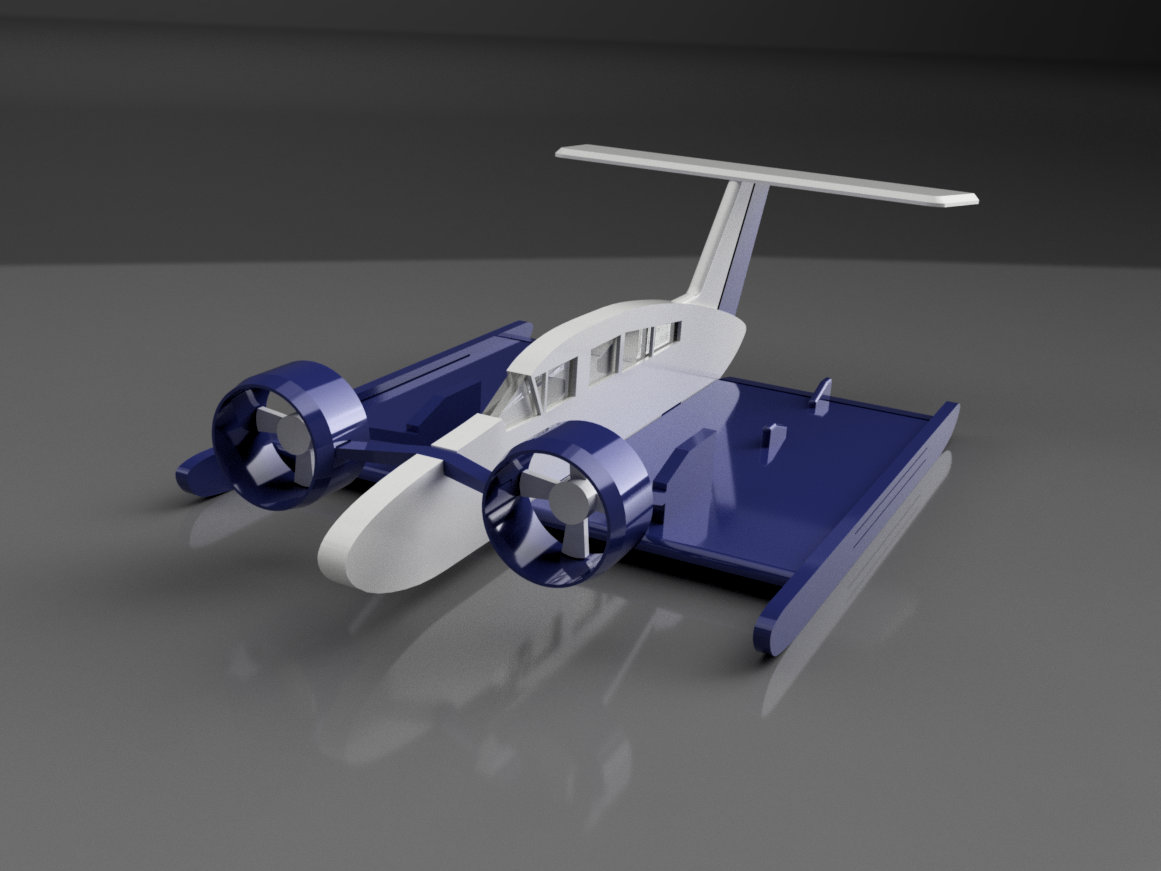 Ekranoplan Volga-2 kit card plane / Экраноплан Волга-2 кит набор "литник"