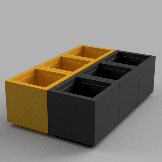 Modular Stackable Storage Bins – Thick & Thin (Supports Needed)
