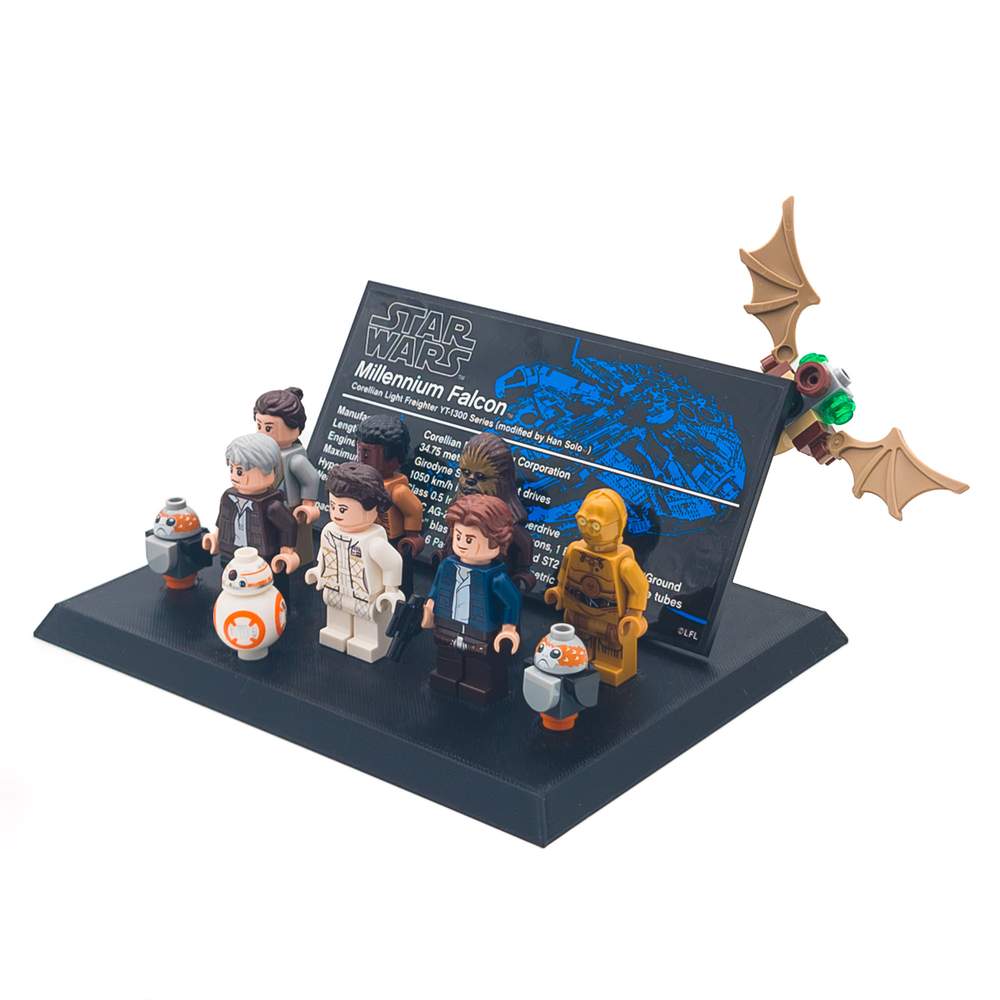 Display Stand for LEGO Star Wars 75192 UCS Millennium Falcon - Minifigs