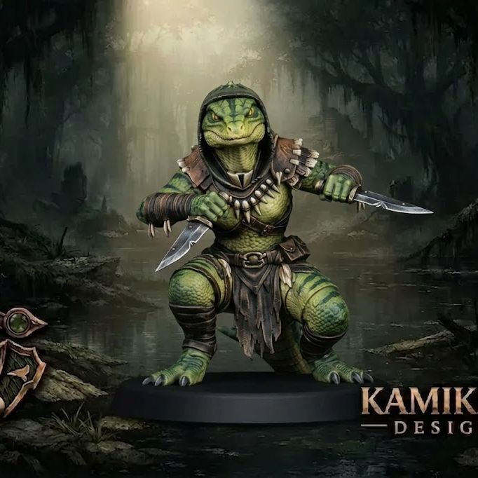 Lizardfolk Rogue by Kamikaze Designs | Download free STL model ...
