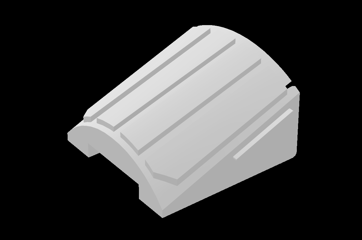 Lego Compatible (103918s01.dat) Windscreen  4 x  4 x  2 with Integral Glass - Glass