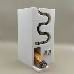 3D Printed AA Battery Storage Dispenser – Compact Organizer
