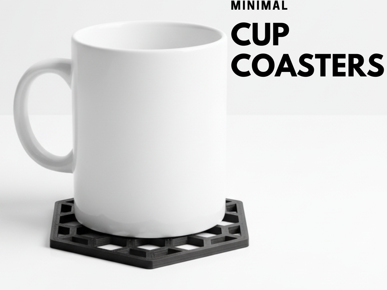 Miniatura 2 do modelo 3D Minimal Cup Coasters