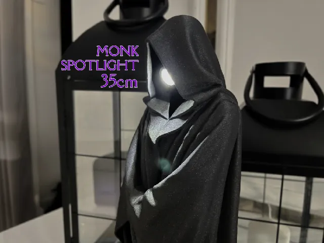 Hooded Monk LED Lamp – Guardian of Light | 35 cm
