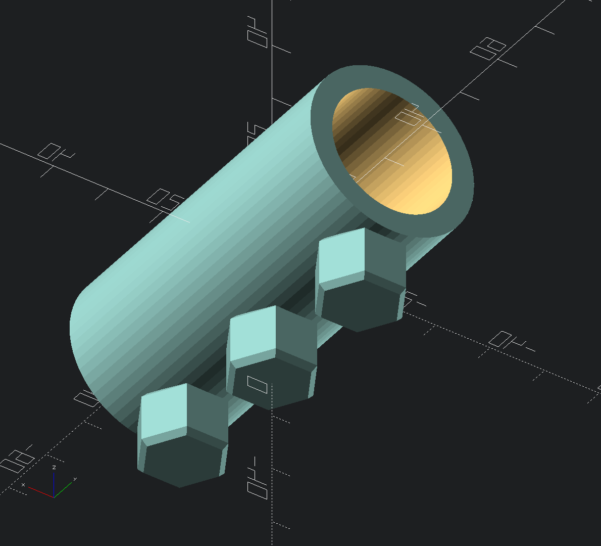 OpenSCAD library for HSW wall and attachments — miniatura 11