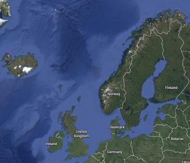 map of scandinavian