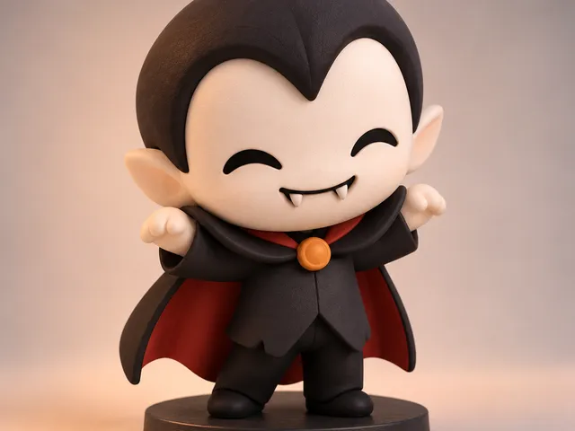 Halloween Chibi #5 – Little Vampire | Easy to Print
