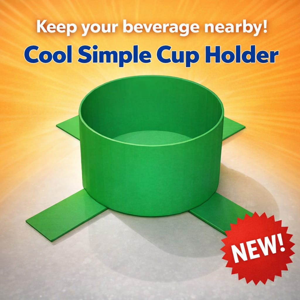 COOL SIMPLE USEFULL AND WORKING CUP HOLDER