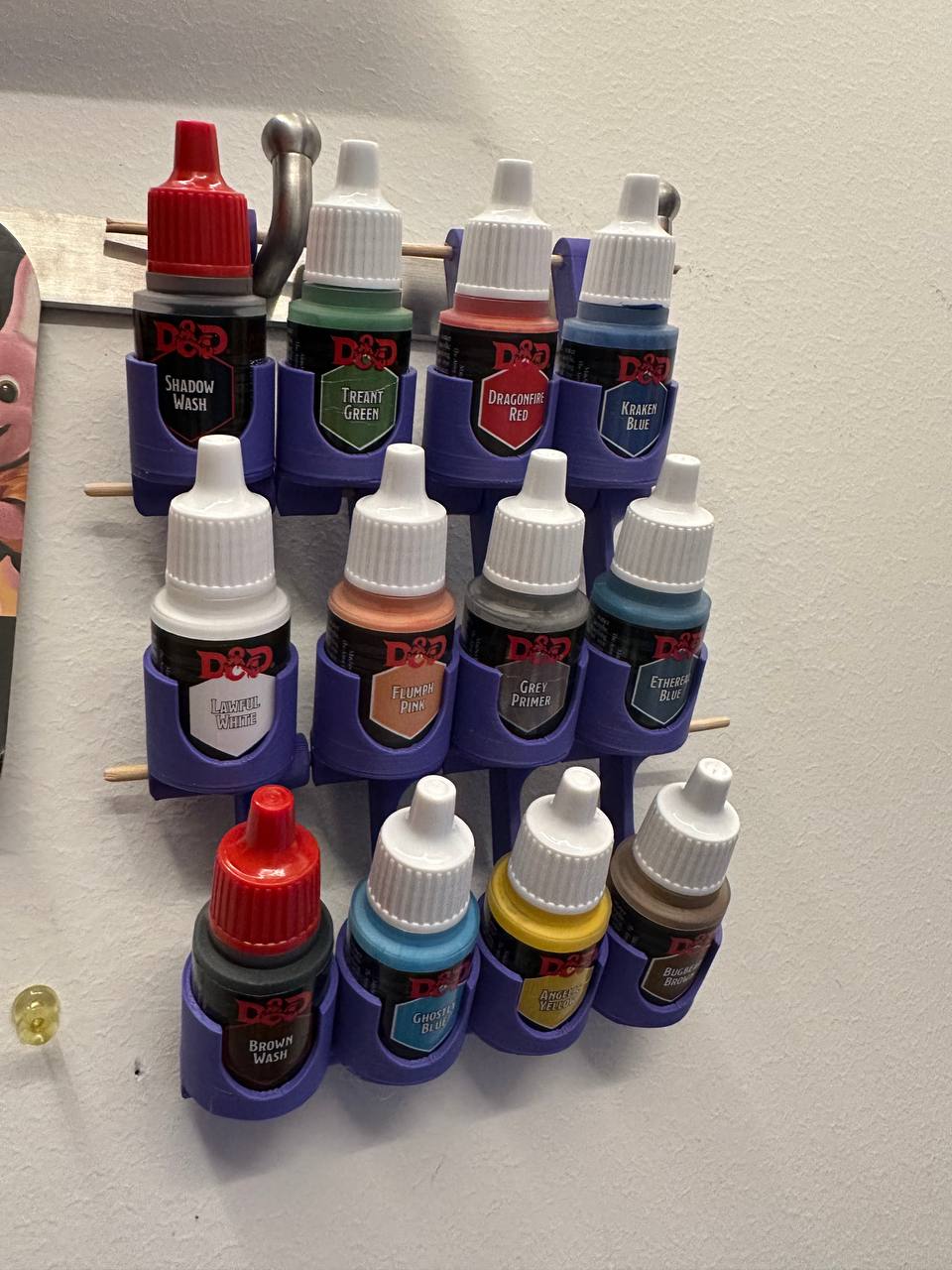 Wall Mounted Army Painter Stackable Holder v1.0