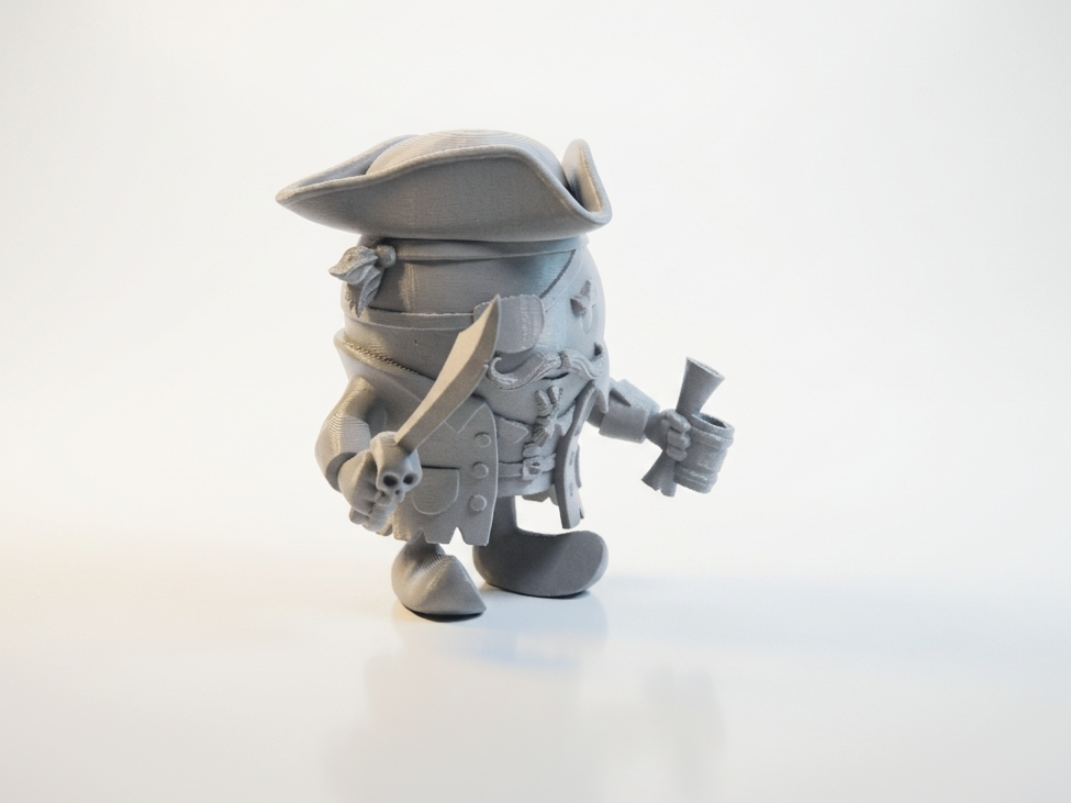 Cute Pirate Figurine Chibi Character 3D Printable
