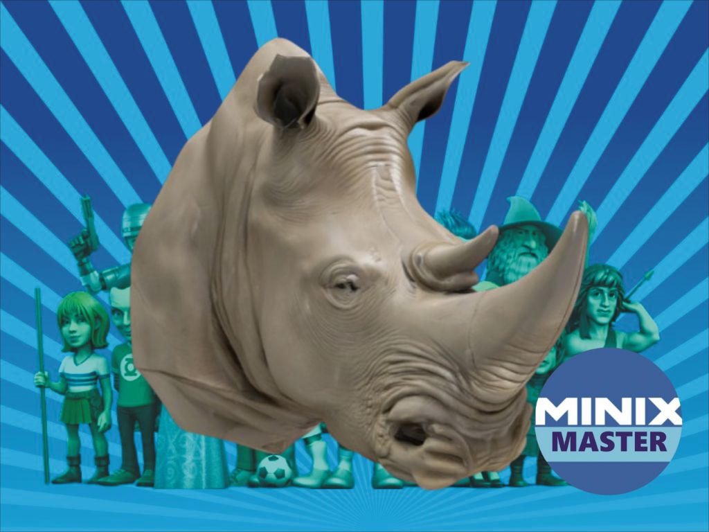 rhino bust for wall