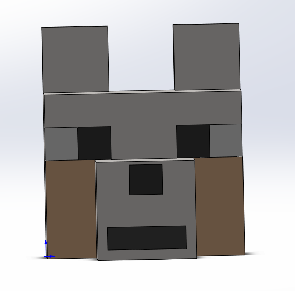 Minecraft Wolf's head