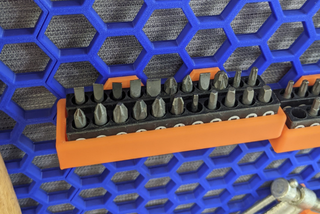 Honeycomb Wall Screw Driver Bit Holder