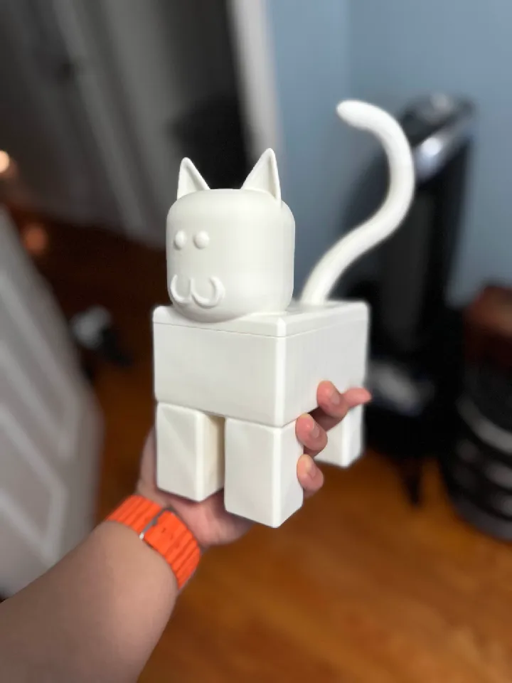 Roblox Classic Cat Figure/Container by HGiv | Download free STL