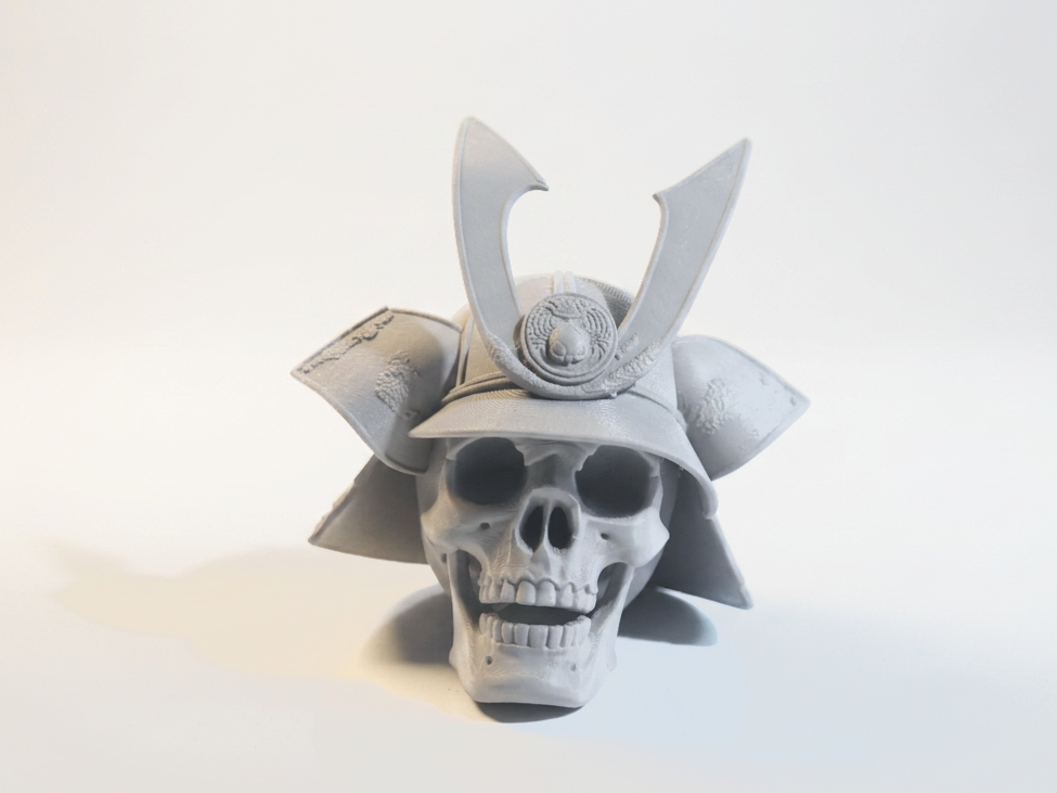 Samurai Skull Warrior Japanese Sculpture 3D Printable