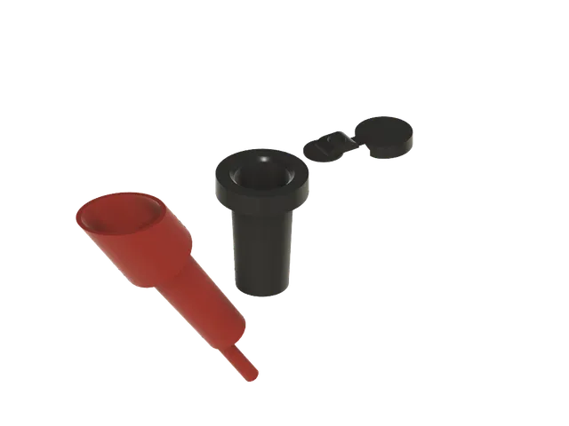 Wine-bottle funnel