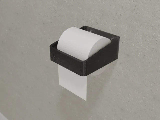 Parametric Toilet Paper Holder (with FreeCAD files)