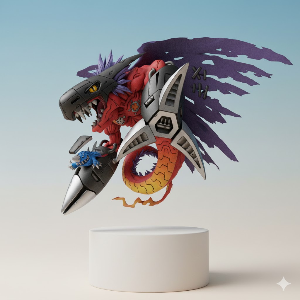 Megadramon Digimon Creature Model