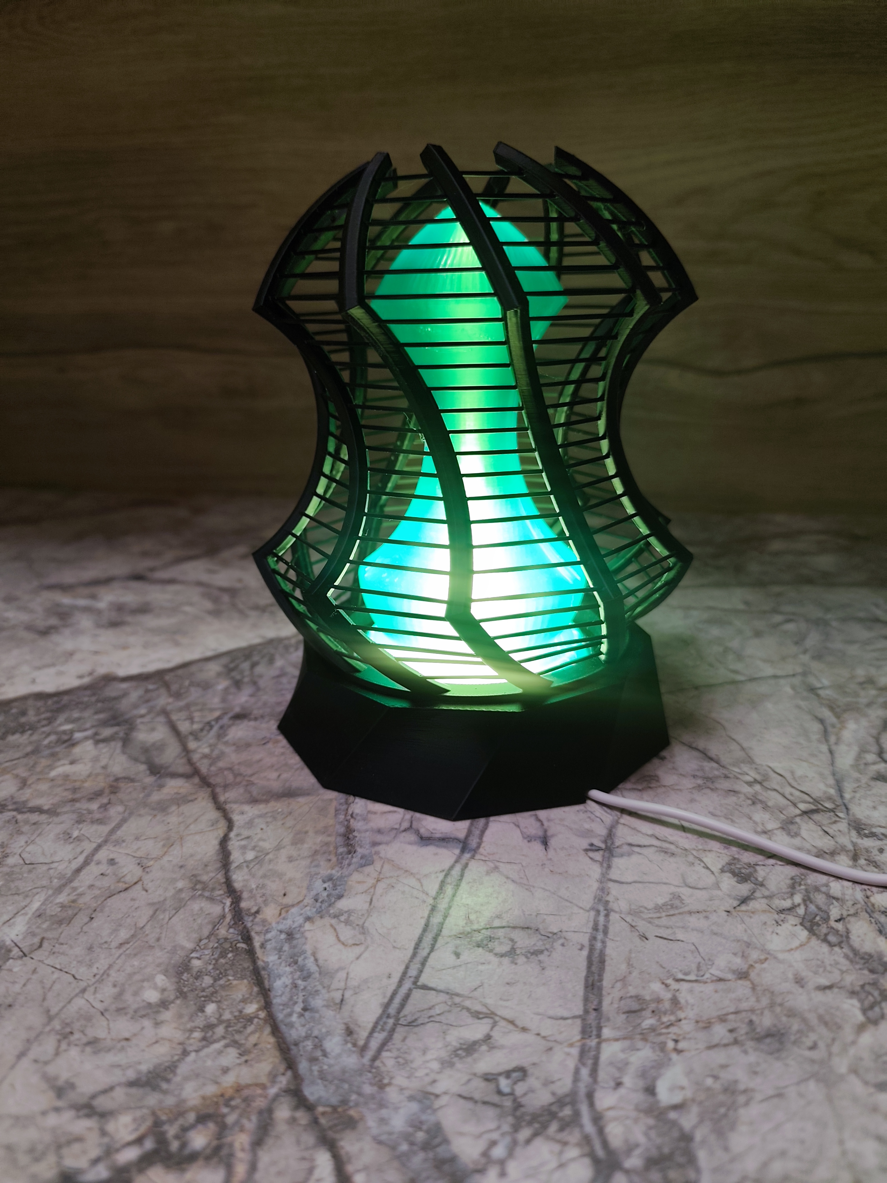 Miniatura 3 do modelo 3D string lamp art