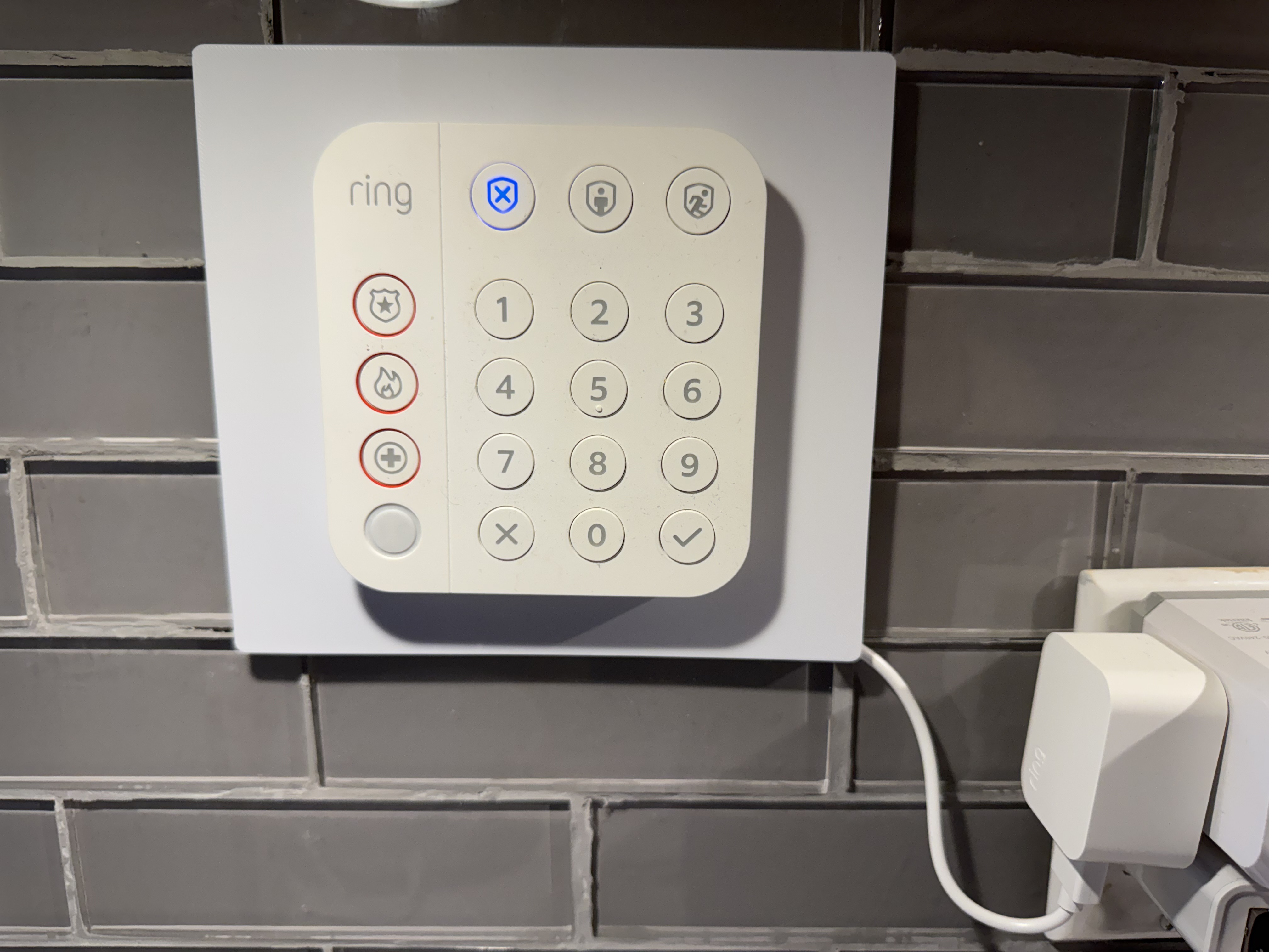 Ring keypad wall plate made bigger