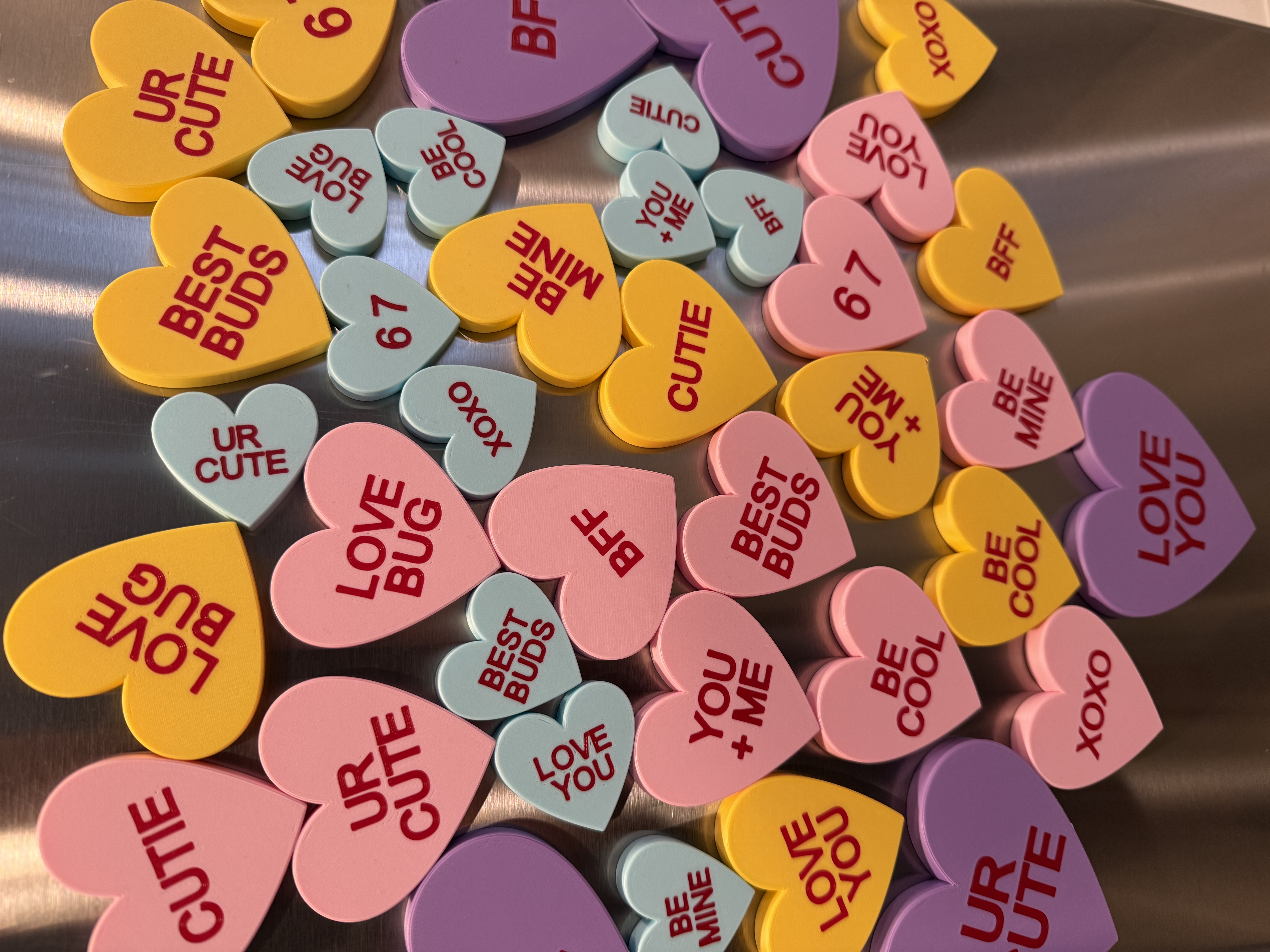 Conversation Heart Magnets - Small, Medium, Large