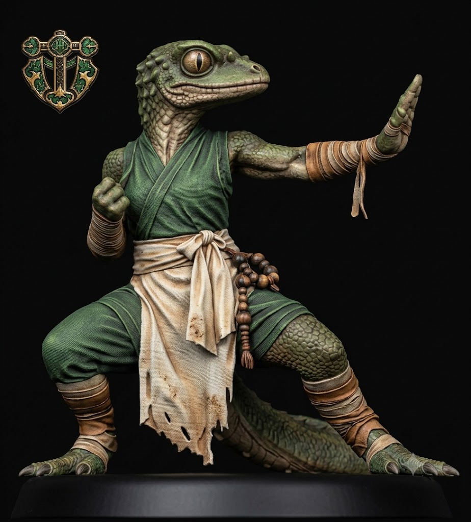 Lizardfolk Monk — miniatura 2