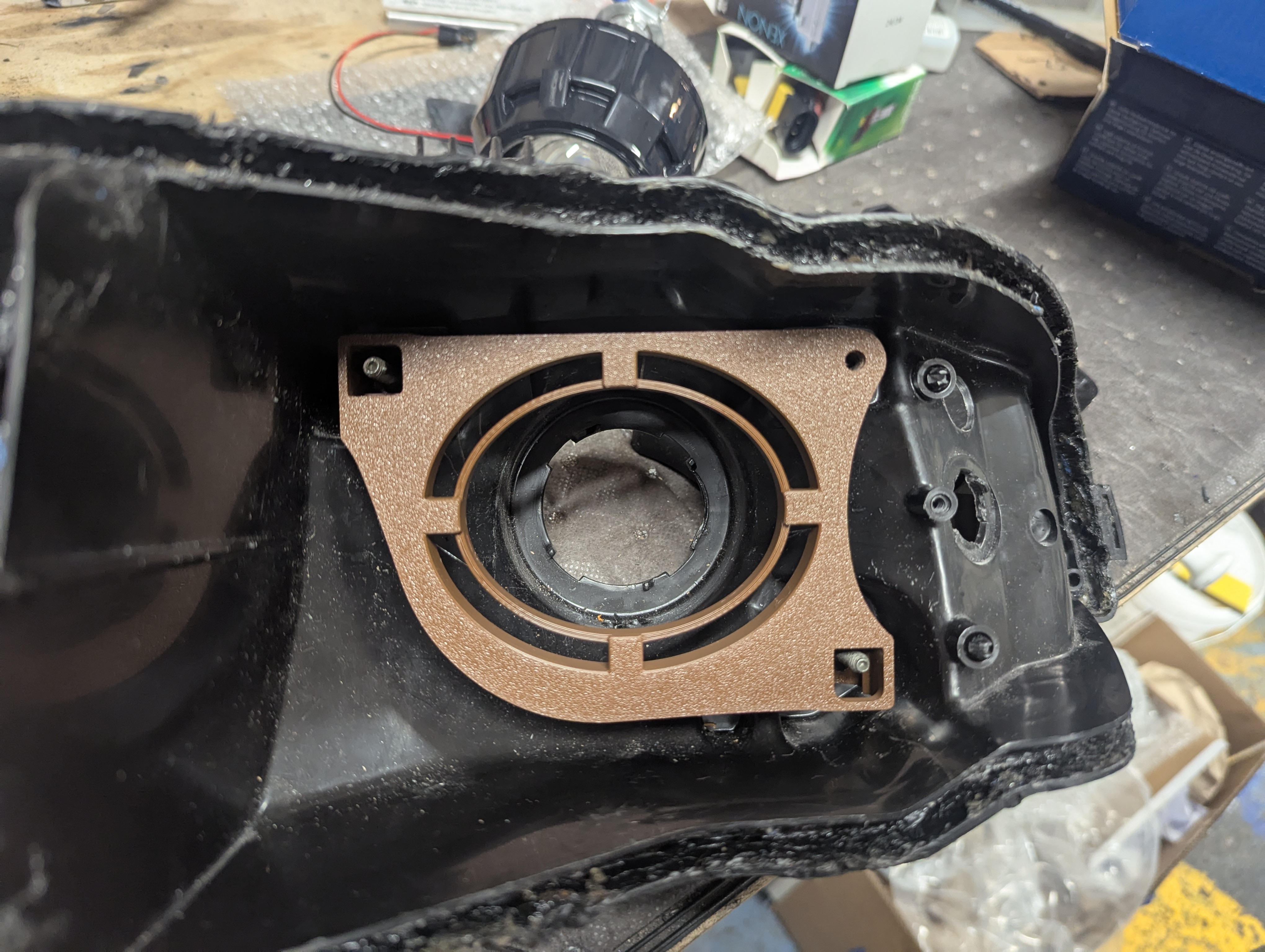 Nissan Skyline R33 Headlight projector conversion plate. — thumbnail 5