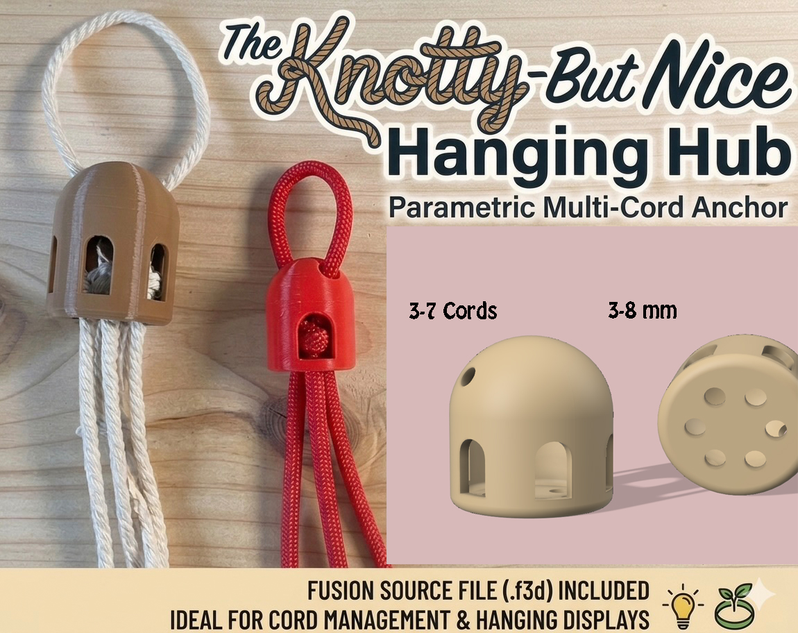 Parametric Multi-Cord Anchor (Hanging Hub)