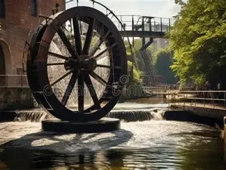 Water wheel turbine