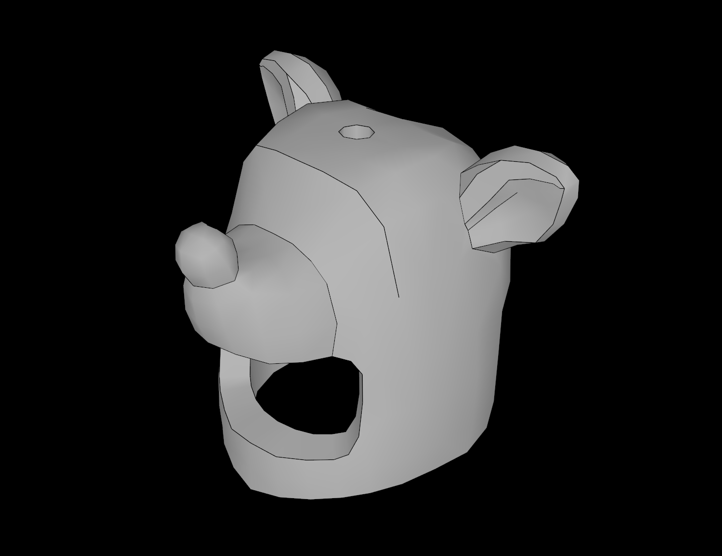 Lego Compatible (1616.dat) Minifig Headgear Head Cover Costume Reindeer Hole on Top with Nose Pattern