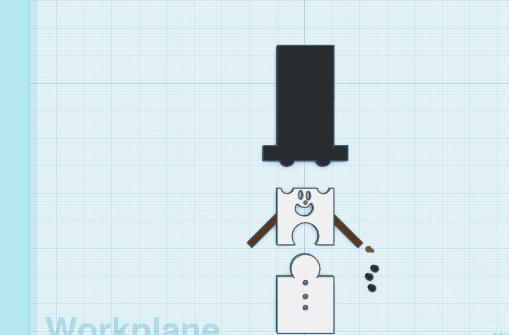 Puzzle  snow man