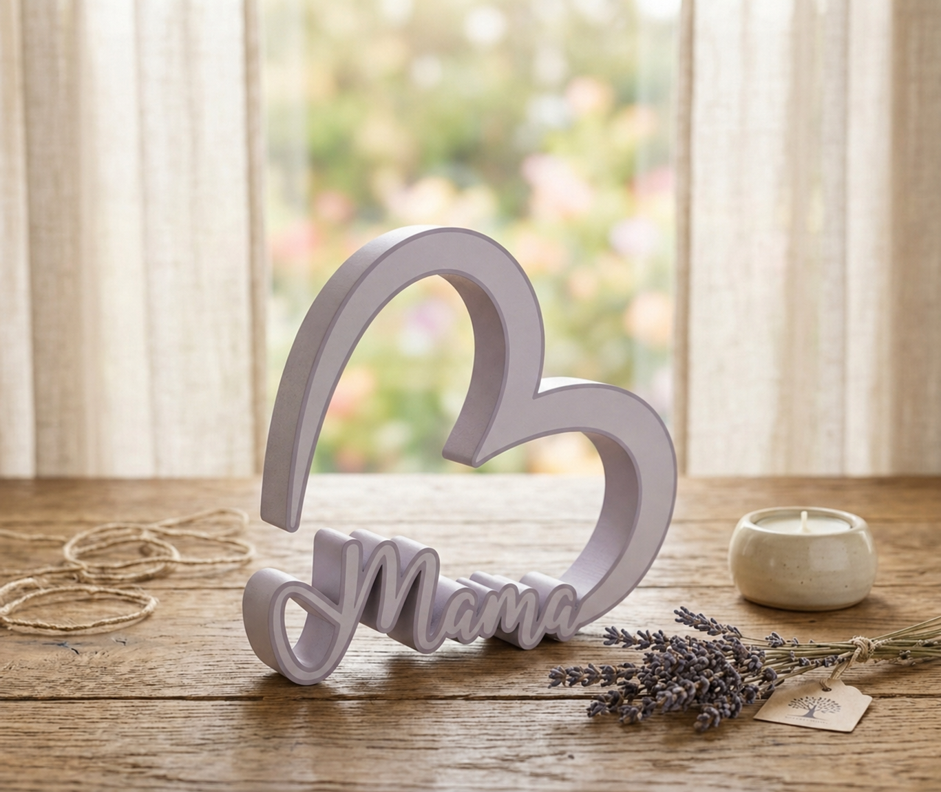 Heart Decor for Mother’s Day (Mama & Mom)
