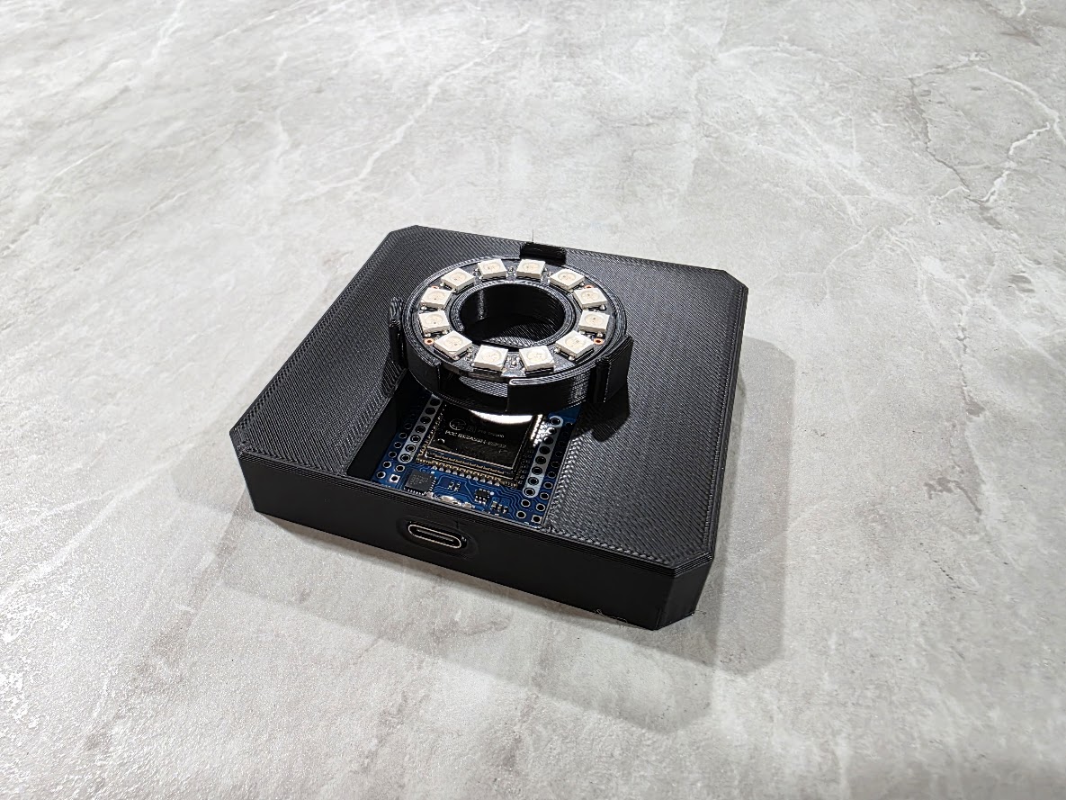 37mm LED light ring holder and base for Minecraft Ore Lamp