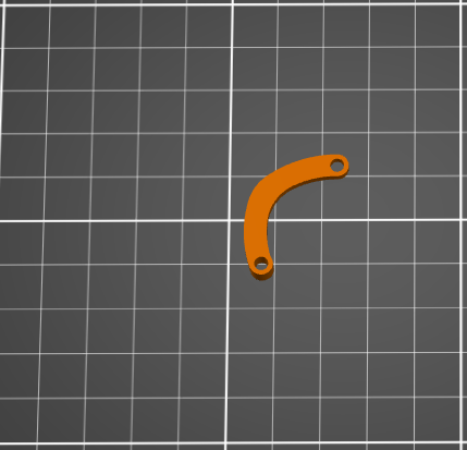 Claw push rod mirrored 3D model