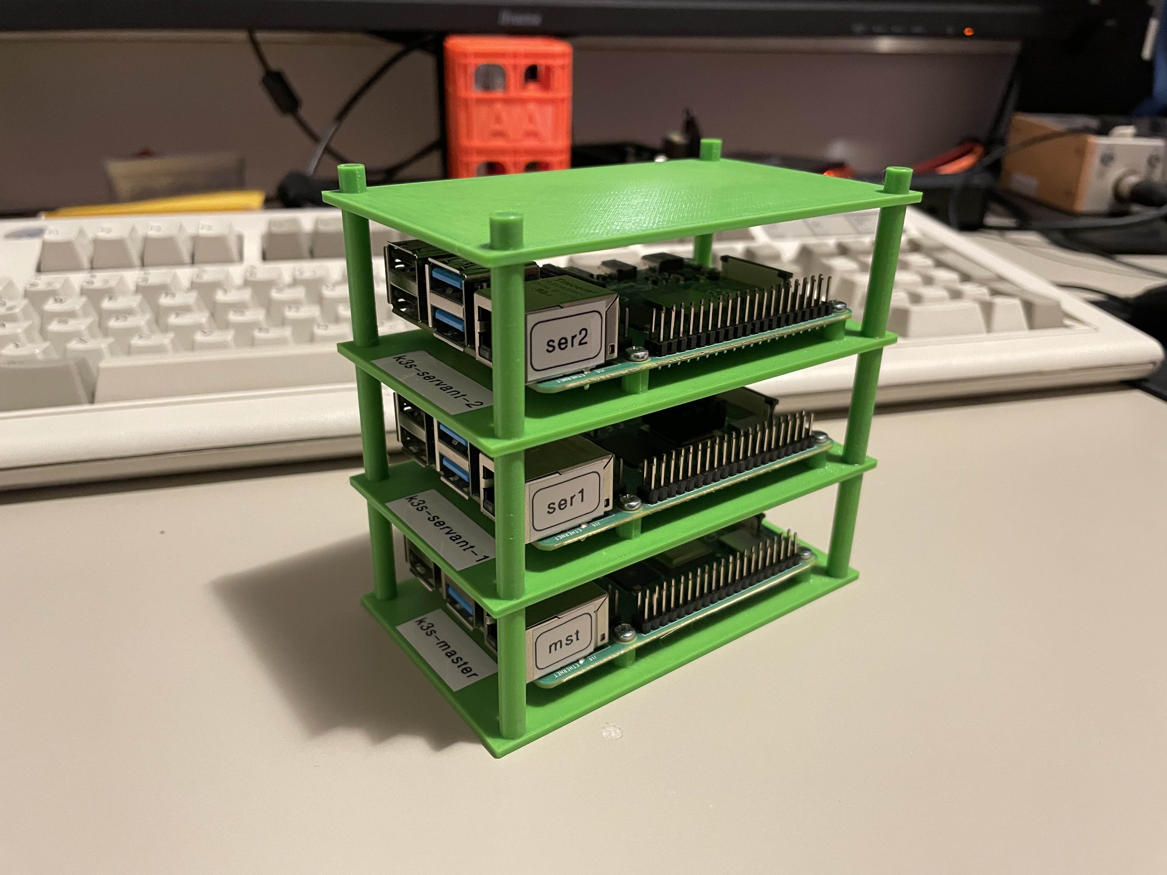 Miniatura 2 do modelo 3D PiStack - A stackable Raspbery Pi 4 mounting solution