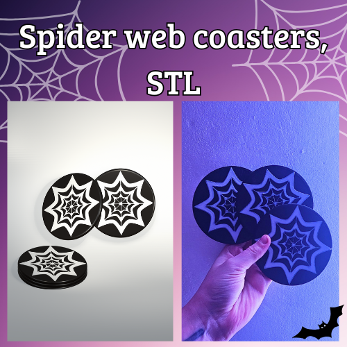Spider web coasters