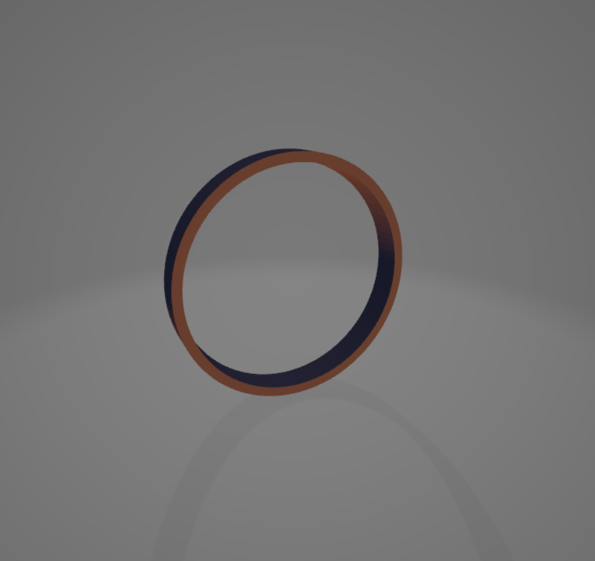 4.6mm tall spacer ring for 1.5" OD plunger tubes 3D model thumbnail