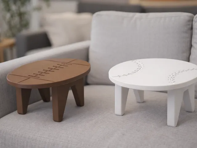 American Football & Baseball Arm Rest Tables — Functional Design for Sports Fans