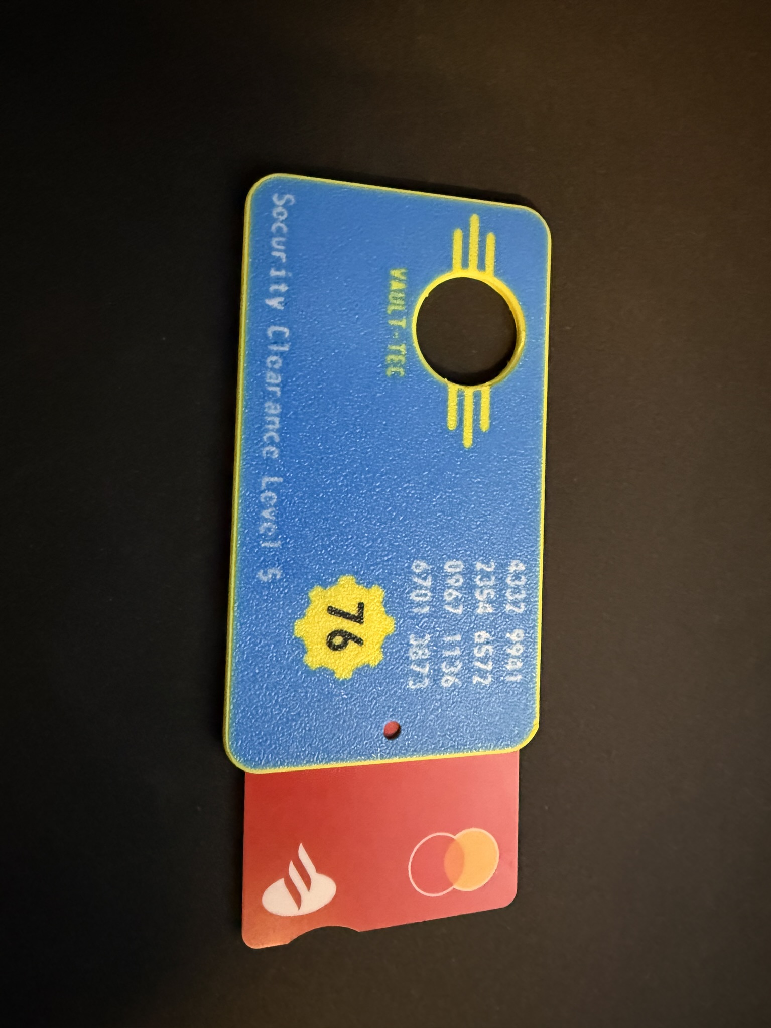 Fallout Keycard with insert for card/door pass