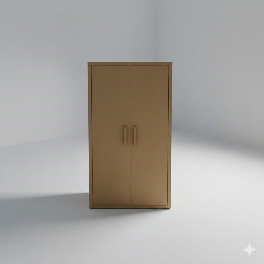 Low Poly Wardrobe Closet 3D Model