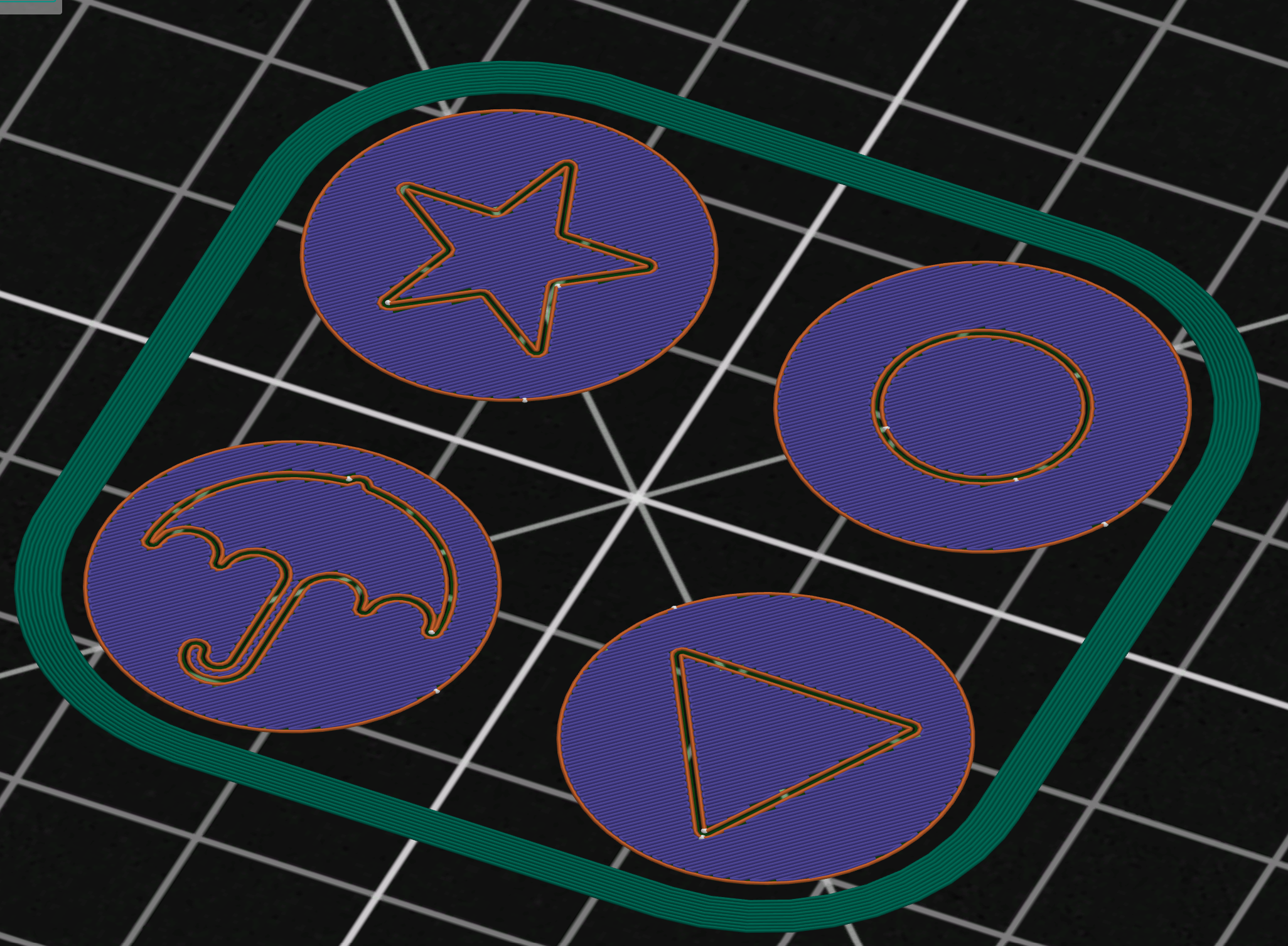 Squid Game cookies first layer and Z-Offset Test