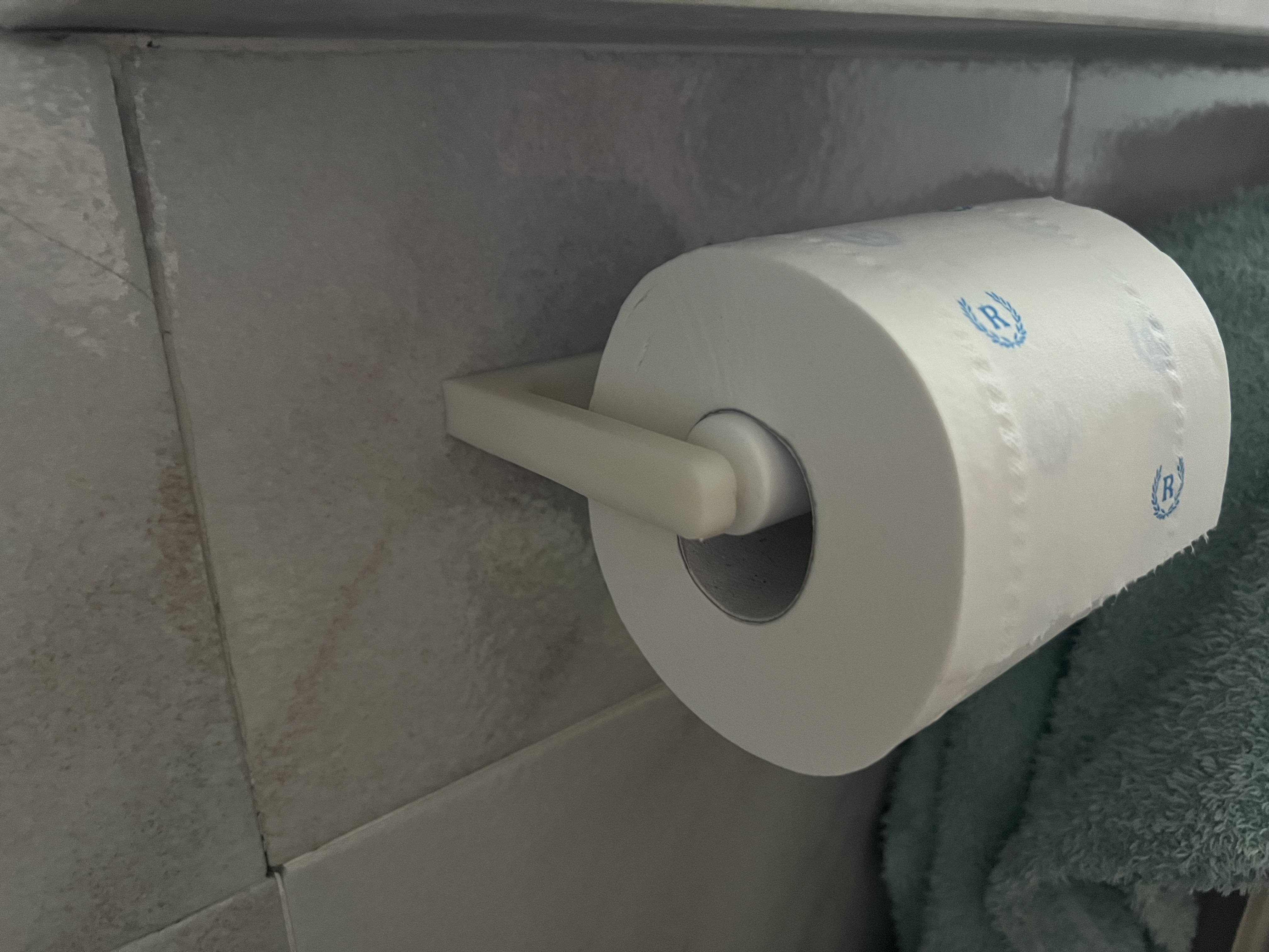 Toiler paper holder (for spring loaded roller)