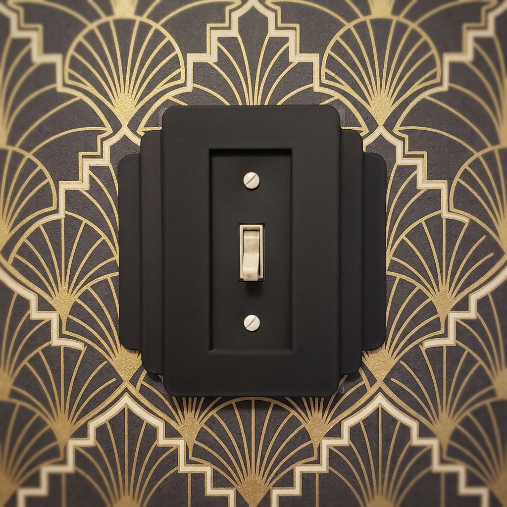 Art Deco Light Switch Cover