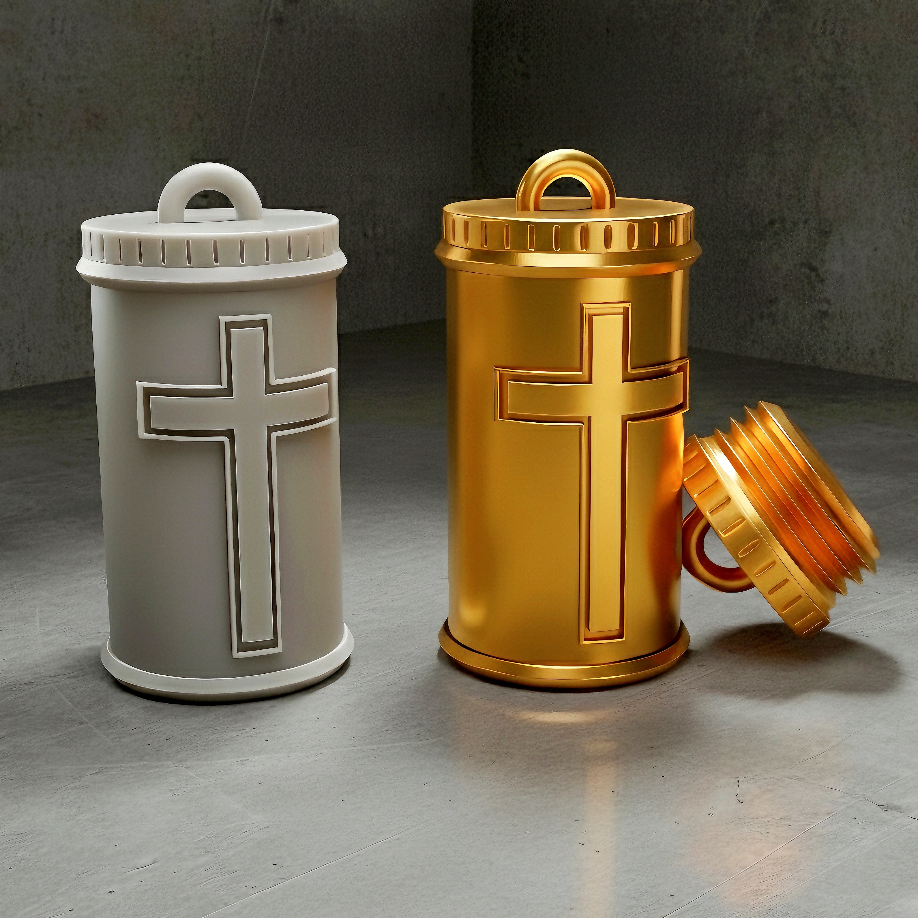 Cross Container Pendant - Ideal for Small Treasures