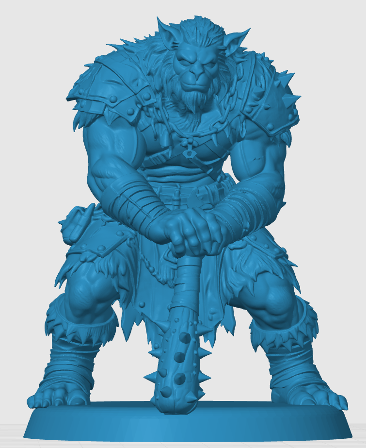 Miniatura 3 do modelo 3D Bugbear Barbarian