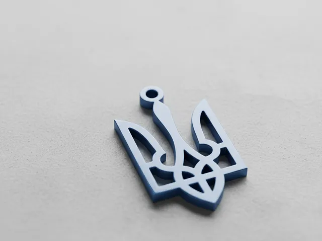 Ukrainian trident keychain.