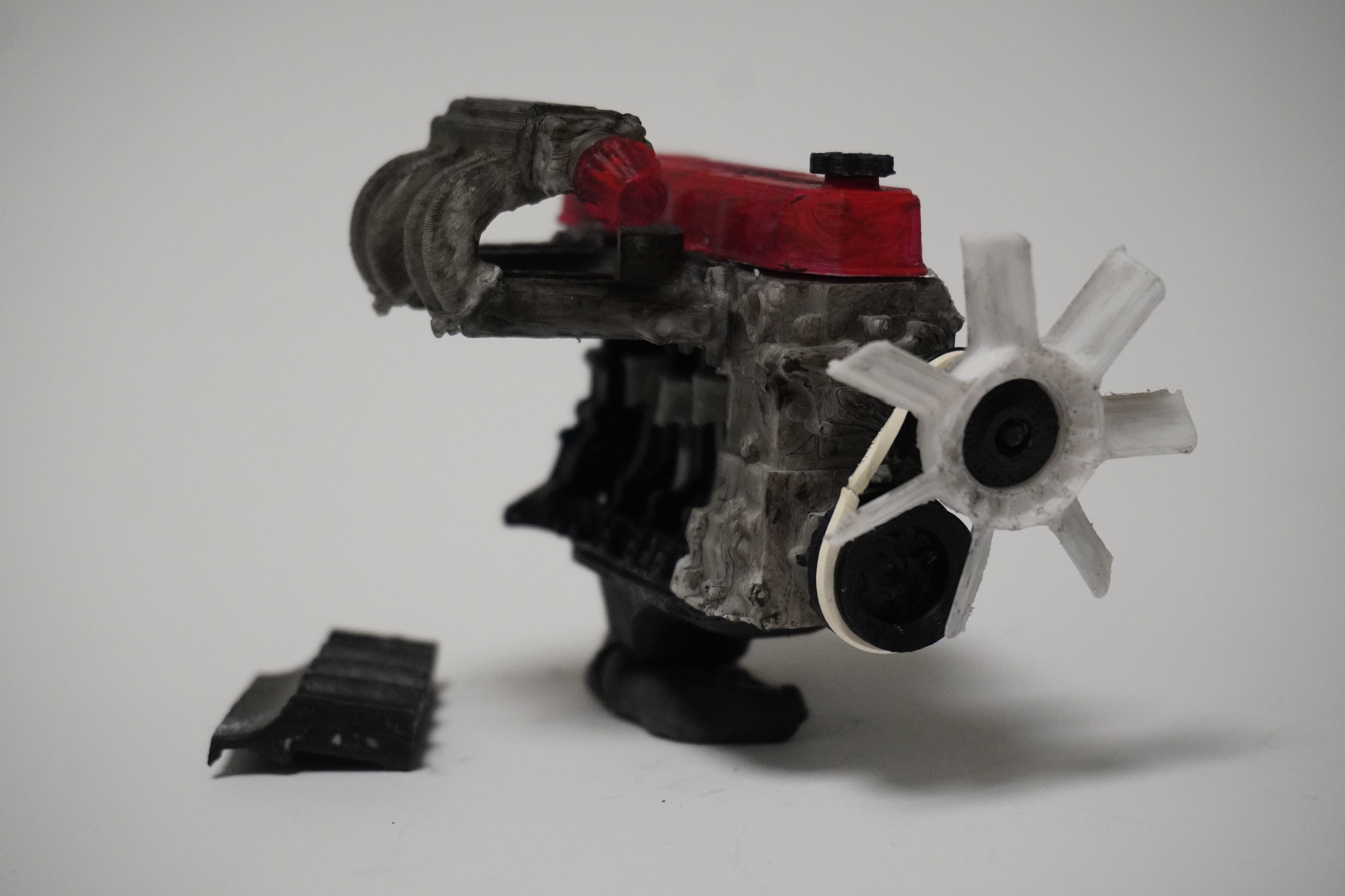 MINI Toyota 4 Cylinder Engine 22RE, Complete Working Model Mini Edition — miniatura 7