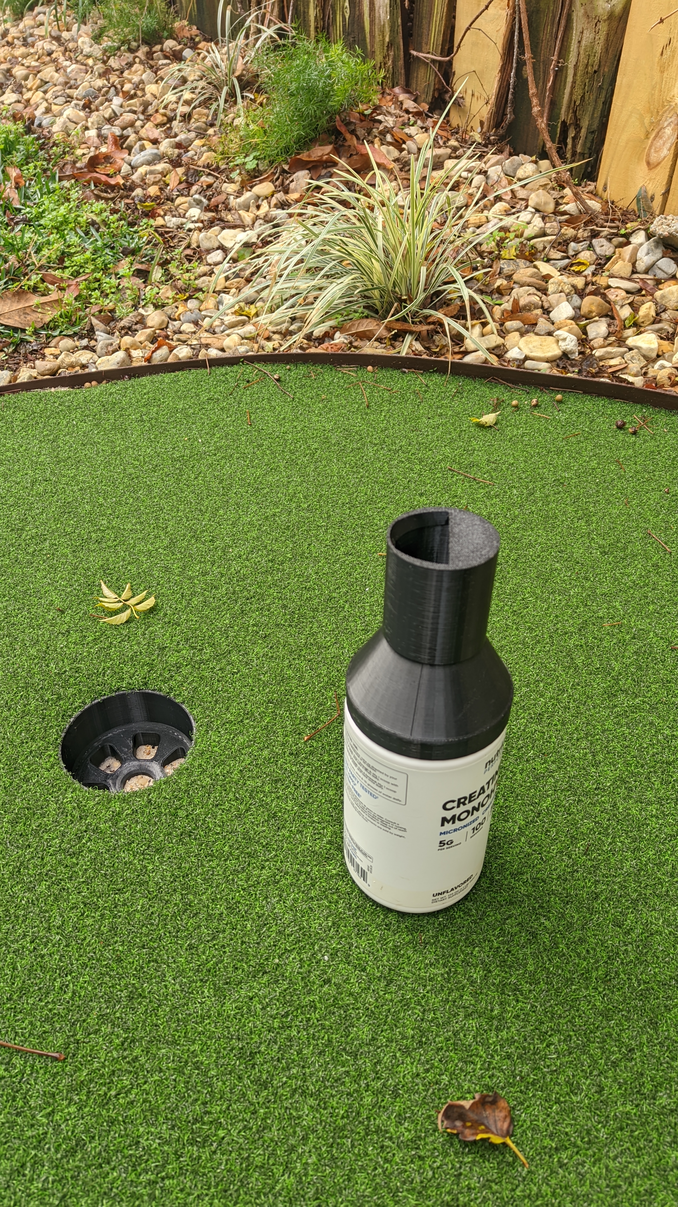 Sand\Divot bottle for golf push cart