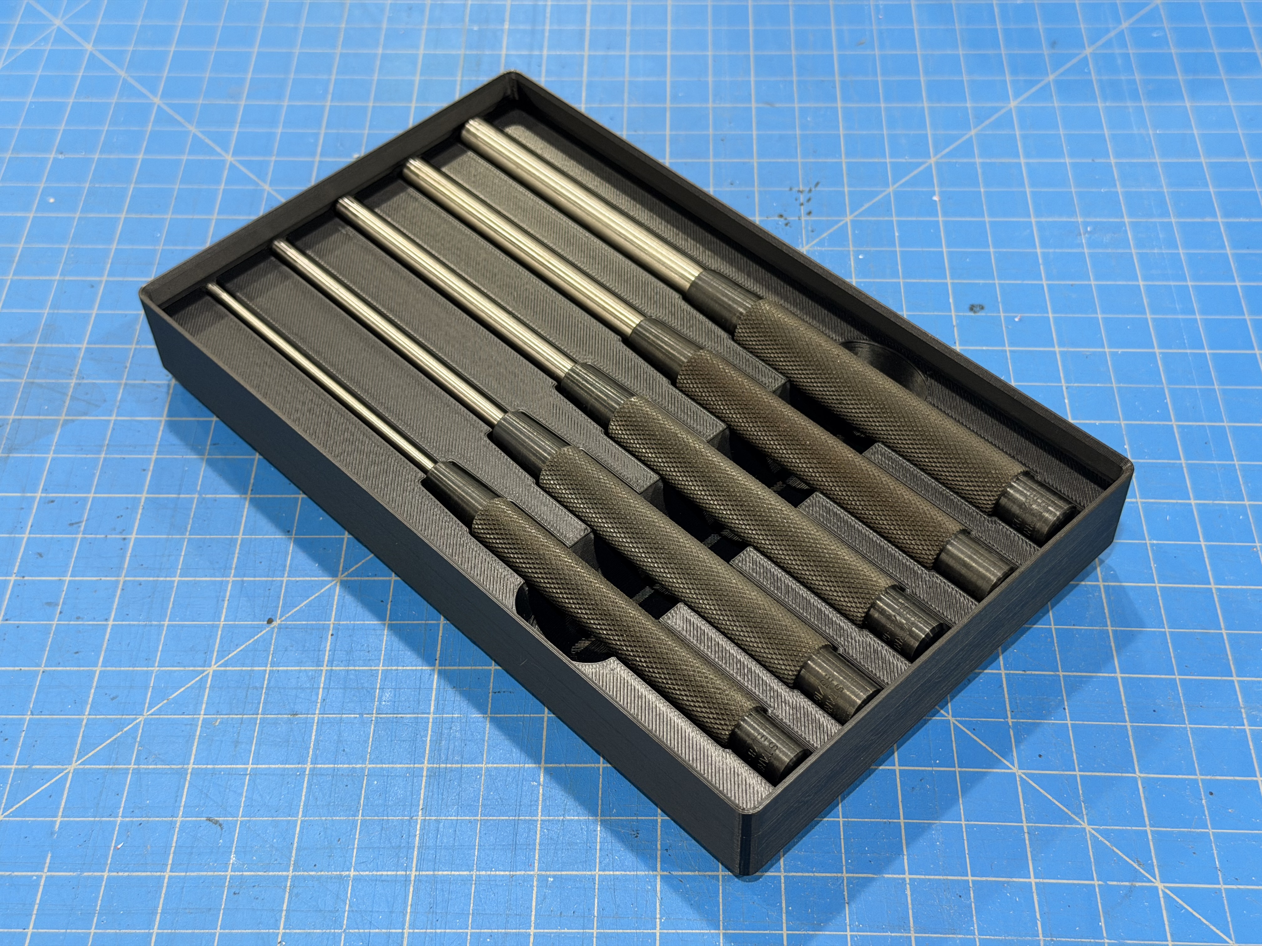 Stackable 3x5 Gridfinity Bin f/ Starret S 248 Punch Set