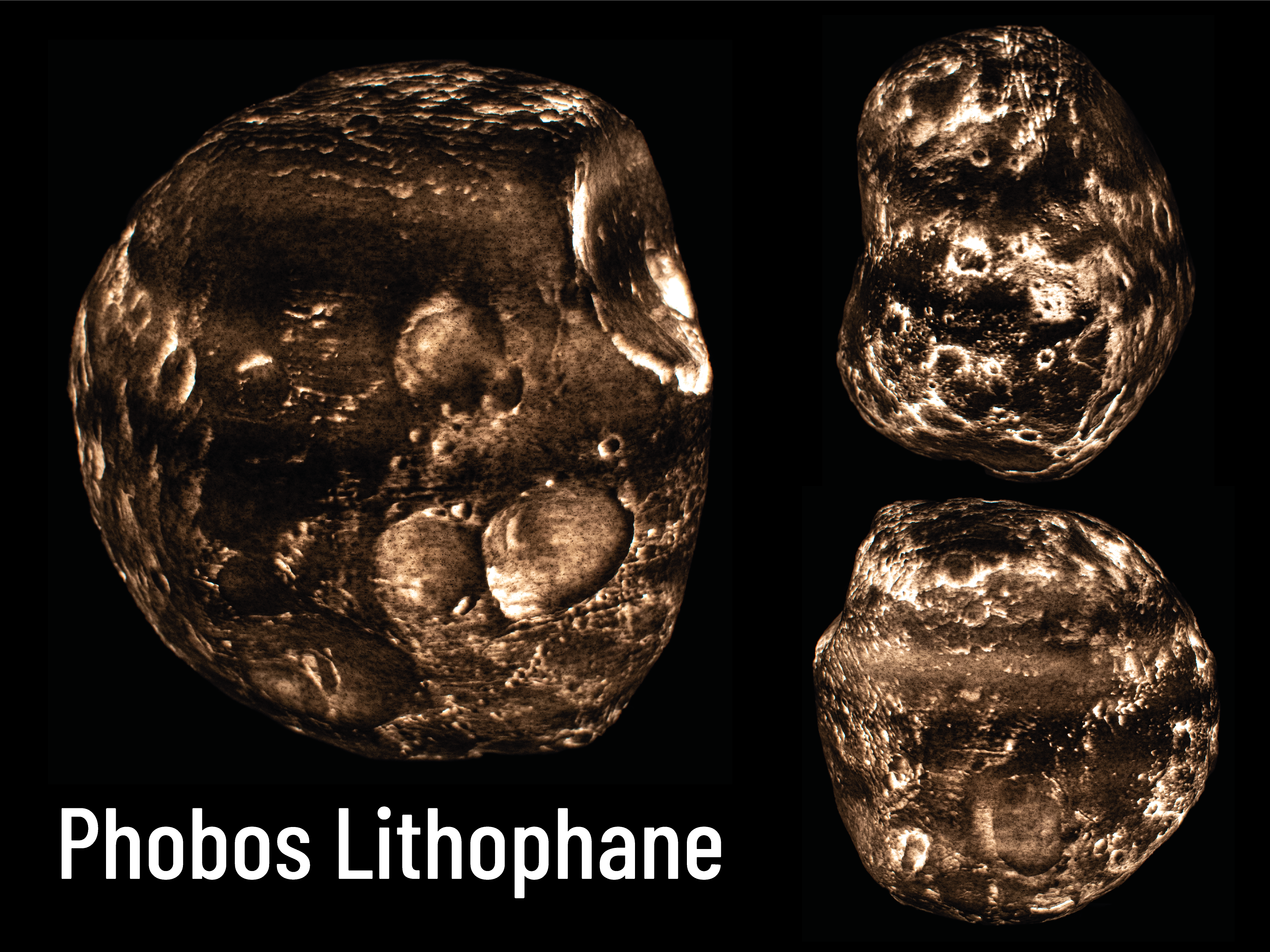 Phobos Lithophane Lamp